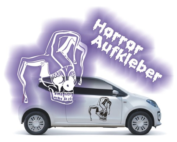 Aufkleber Totenkopf | Totenschädel mit Narrenkappe | ✔Made in Germany  ✔Kostenloser Versand DE