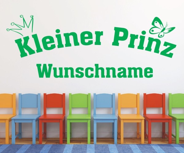 Wandtattoo | Kleiner Prinz mit Wunschname für das Kinderzimmer | 9 | günstig kaufen.