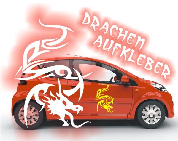 Aufkleber Chinesischer Drachen | Ein tolles fernöstliches Motiv z.B. als Autoaufkleber | 6 | ✔Made in Germany  ✔Kostenloser Versand DE