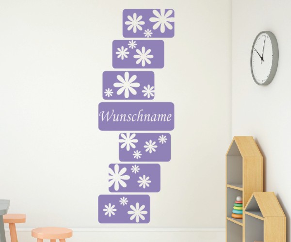 Wandtattoo - Banner mit Wunschnamen für das Kinderzimmer | 10 | ✔Made in Germany  ✔Kostenloser Versand DE