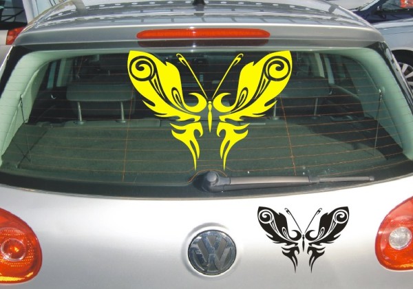 Aufkleber | Schmetterlinge, eine tolle Dekoration als Autoaufkleber | 17 | ✔Made in Germany  ✔Kostenloser Versand DE