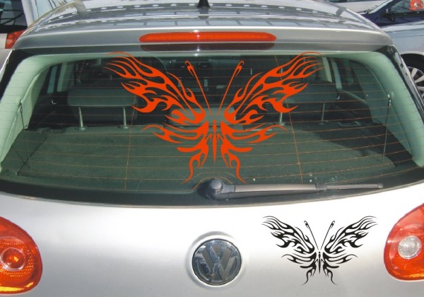 Aufkleber | Schmetterlinge, eine tolle Dekoration als Autoaufkleber | 34 | ✔Made in Germany  ✔Kostenloser Versand DE