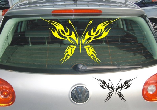 Aufkleber | Schmetterlinge, eine tolle Dekoration als Autoaufkleber | 36 | ✔Made in Germany  ✔Kostenloser Versand DE