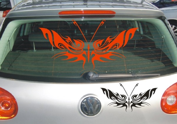 Aufkleber | Schmetterlinge, eine tolle Dekoration als Autoaufkleber | 46 | ✔Made in Germany  ✔Kostenloser Versand DE