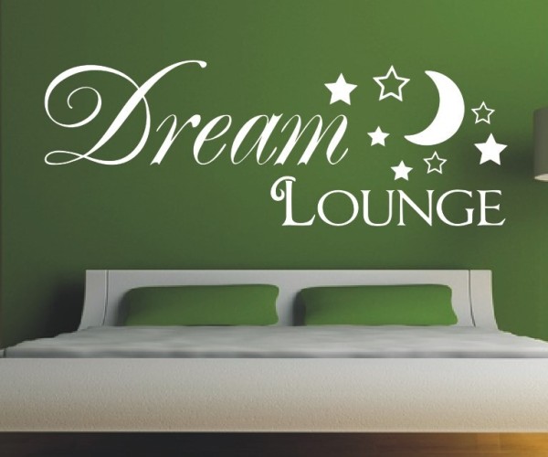 Wandtattoo Spruch | Dream Lounge | 5 | Schöne Wandsprüche für das Schlafzimmer | ✔Made in Germany  ✔Kostenloser Versand DE