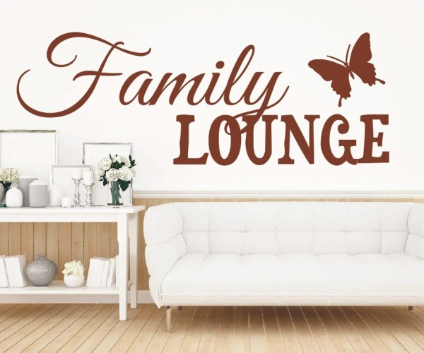 Wandtattoo Spruch | Family Lounge | 4 | Schöne englische Wandsprüche für die Familie | ✔Made in Germany  ✔Kostenloser Versand DE