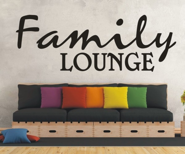 Wandtattoo Spruch | Family Lounge | 9 | Schöne englische Wandsprüche für die Familie | ✔Made in Germany  ✔Kostenloser Versand DE