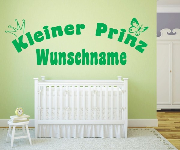 Wandtattoo | Kleiner Prinz mit Wunschname für das Kinderzimmer | 2 | günstig kaufen.