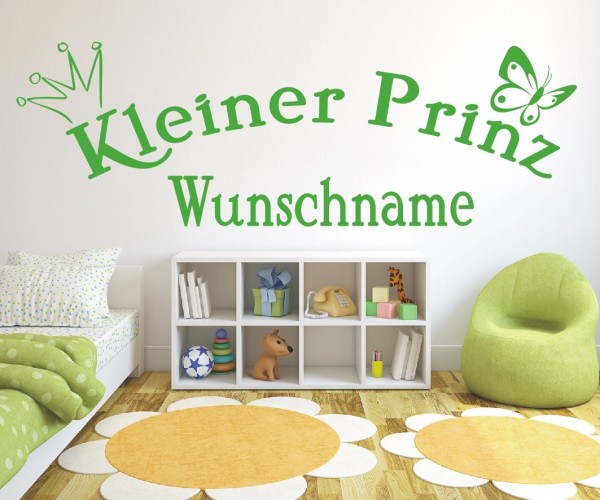 Wandtattoo | Kleiner Prinz mit Wunschname für das Kinderzimmer | 4 | günstig kaufen.