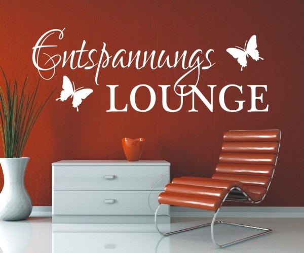 Wandtattoo Spruch | Entspannungs Lounge | 1 | ✔Made in Germany  ✔Kostenloser Versand DE