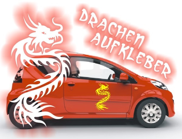 Aufkleber Chinesischer Drachen | Ein tolles fernöstliches Motiv z.B. als Autoaufkleber | 30 | ✔Made in Germany  ✔Kostenloser Versand DE