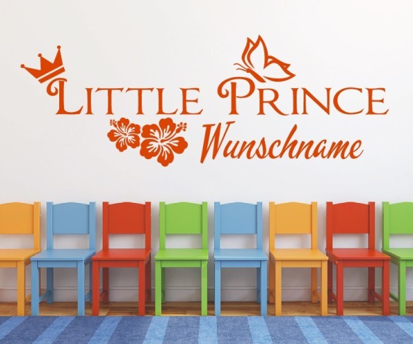 Wandtattoo | Little Prince mit Wunschname für das Kinderzimmer | 22 | günstig kaufen.