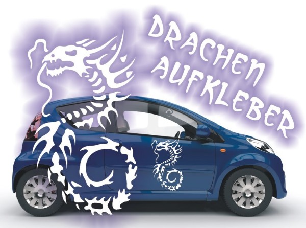 Aufkleber Chinesischer Drachen | Ein tolles fernöstliches Motiv z.B. als Autoaufkleber | 26 | ✔Made in Germany  ✔Kostenloser Versand DE