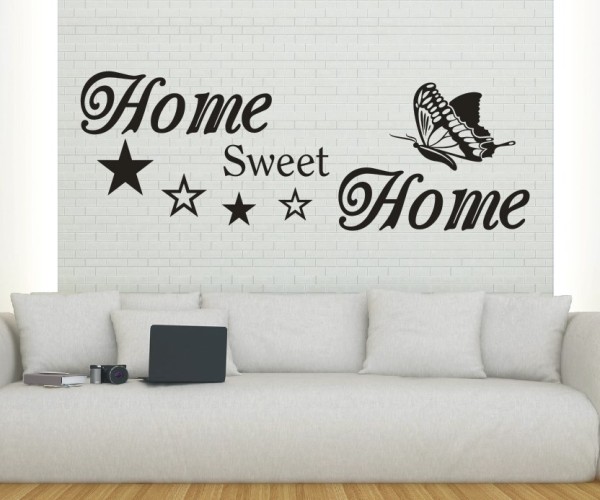 Wandtattoo Spruch | Home sweet Home | 10 | Schöne Wandsprüche für den Flur