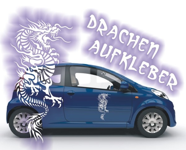 Aufkleber Chinesischer Drachen | Ein tolles fernöstliches Motiv z.B. als Autoaufkleber | 43 | ✔Made in Germany  ✔Kostenloser Versand DE