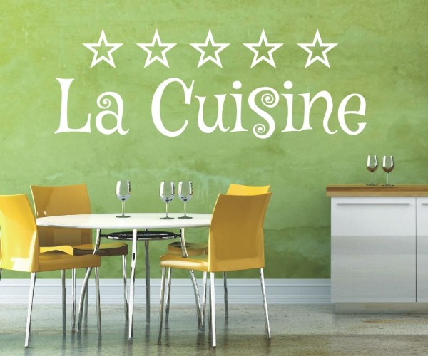Wandtattoo Spruch | La Cuisine | 1 | Schöne Wandsprüche für Küche und Esszimmer | ✔Made in Germany  ✔Kostenloser Versand DE