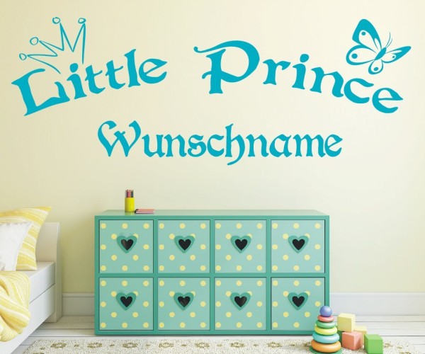 Wandtattoo | Little Prince mit Wunschname für das Kinderzimmer | 12 | günstig kaufen.