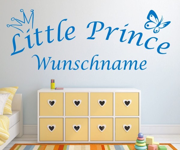 Wandtattoo | Little Prince mit Wunschname für das Kinderzimmer | 17 | günstig kaufen.