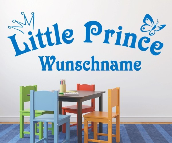 Wandtattoo | Little Prince mit Wunschname für das Kinderzimmer | 19 | günstig kaufen.