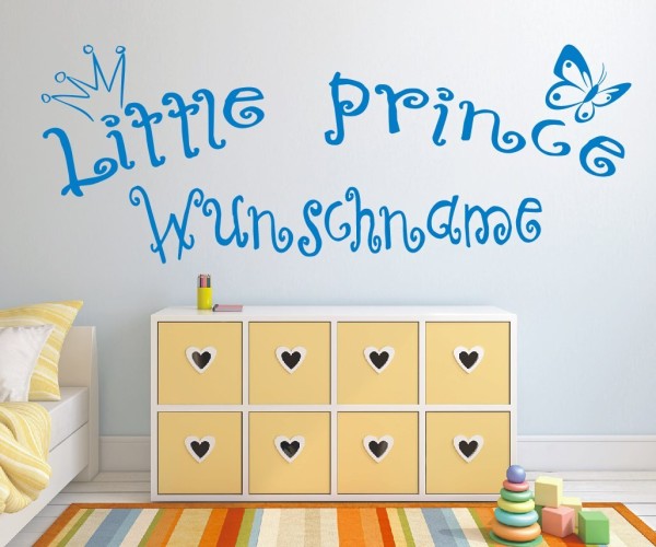Wandtattoo | Little Prince mit Wunschname für das Kinderzimmer | 3 | günstig kaufen.
