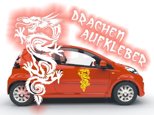 Aufkleber Chinesischer Drachen | Ein tolles fernöstliches Motiv z.B. als Autoaufkleber | 29 | ✔Made in Germany  ✔Kostenloser Versand DE