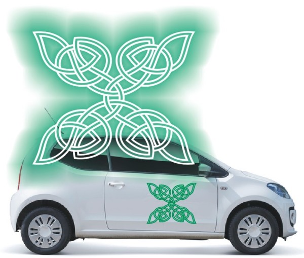Aufkleber mit keltischen Knoten | Die tollen Celtic Ornamente als Autoaufkleber | 29 | ✔Made in Germany  ✔Kostenloser Versand DE
