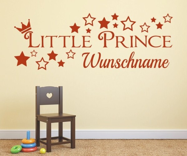 Wandtattoo | Little Prince mit Wunschname für das Kinderzimmer | 23 | günstig kaufen.