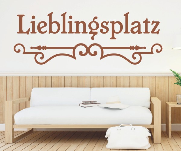 Wandtattoo Spruch | Lieblingsplatz | 10 | ✔Made in Germany  ✔Kostenloser Versand DE