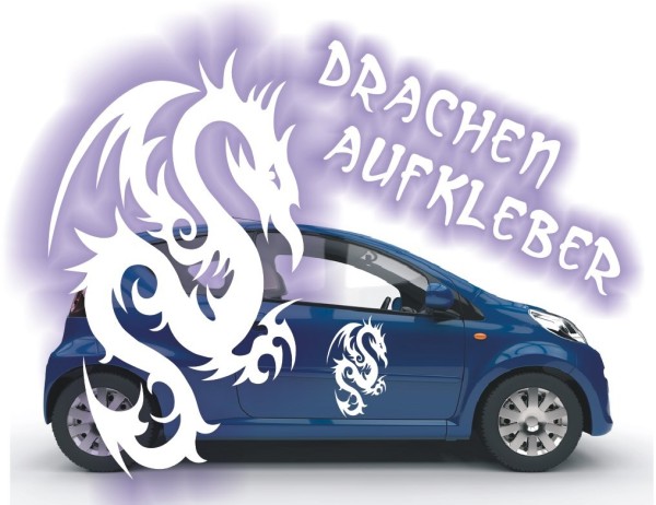 Aufkleber Chinesischer Drachen | Ein tolles fernöstliches Motiv z.B. als Autoaufkleber | 21 | ✔Made in Germany  ✔Kostenloser Versand DE
