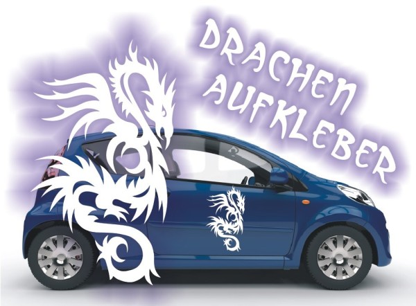 Aufkleber Chinesischer Drachen | Ein tolles fernöstliches Motiv z.B. als Autoaufkleber | 25 | ✔Made in Germany  ✔Kostenloser Versand DE