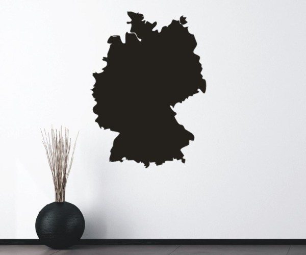 Wandtattoo Landkarte von Deutschland | Ohne Schriftzug als Silhouette | ✔Made in Germany  ✔Kostenloser Versand DE
