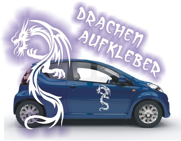 Aufkleber Chinesischer Drachen | Ein tolles fernöstliches Motiv z.B. als Autoaufkleber | 27 | ✔Made in Germany  ✔Kostenloser Versand DE