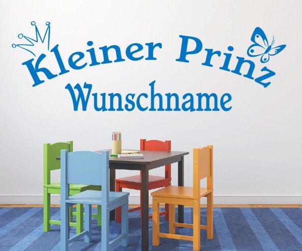 Wandtattoo | Kleiner Prinz mit Wunschname für das Kinderzimmer | 1 | günstig kaufen.