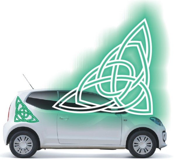 Aufkleber mit keltischen Knoten | Die tollen Celtic Ornamente als Autoaufkleber | 17 | ✔Made in Germany  ✔Kostenloser Versand DE