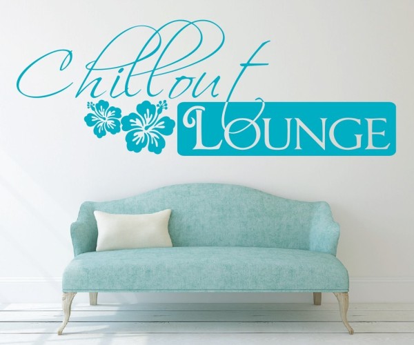Wandtattoo Spruch | Chillout Lounge | 1 | ✔Made in Germany  ✔Kostenloser Versand DE