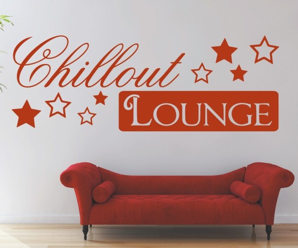 Wandtattoo Spruch | Chillout Lounge | 5 | ✔Made in Germany  ✔Kostenloser Versand DE